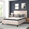 Flash Furniture Queen Size Beige Fabric Platform Bed with Mattress SL-BM10-19-GG - alternate 1